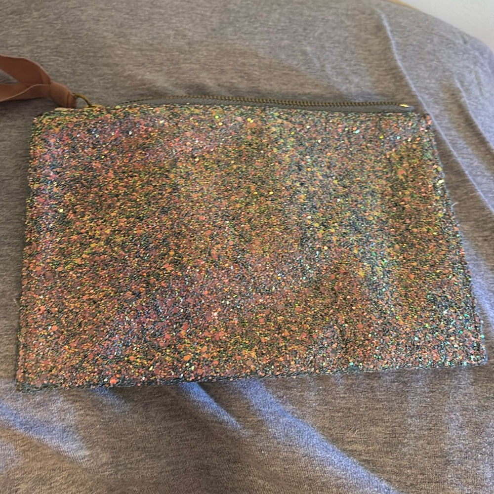 J Crew sequen pouch, 8x6